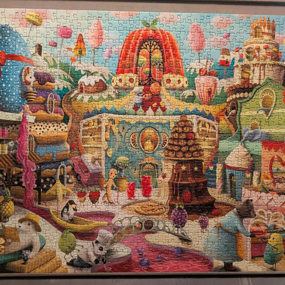 Ravensburger 1000 piece puzzle "Sweet Street" - Picture 2 of 2